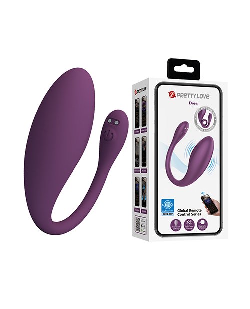 Pretty Love Dora - Vibrador de Pareja con App - Morado
