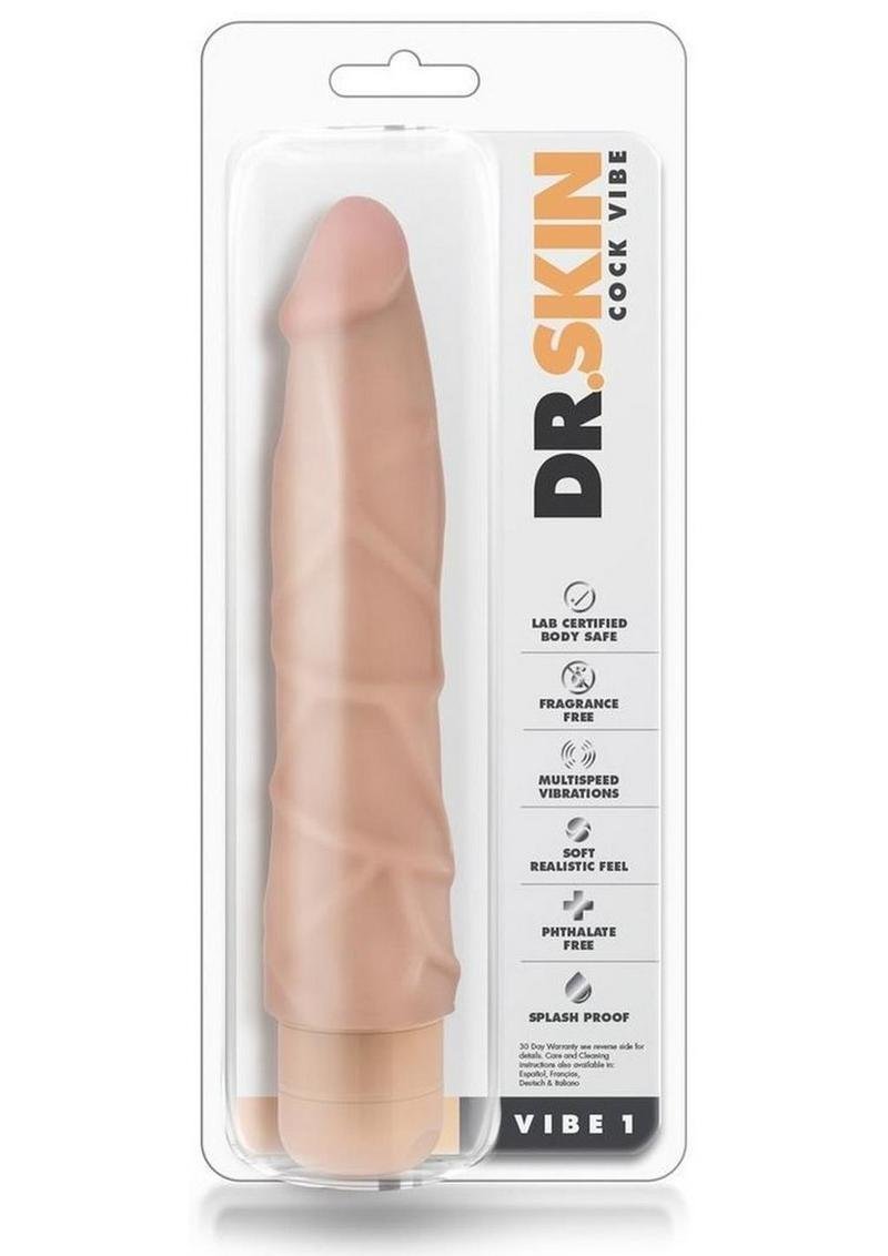 Blush Dr. Skin Cock Vibe 2 - Vibrador Realístico 9" - Beige