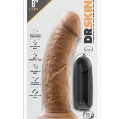Dr. Skin Silver Collection Dr. Joe Vibrating Dildo with Wired Re