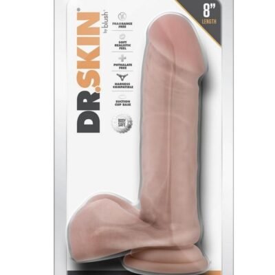 Dr. Skin Silver Dr. William Dildo w/Balls - Vanilla