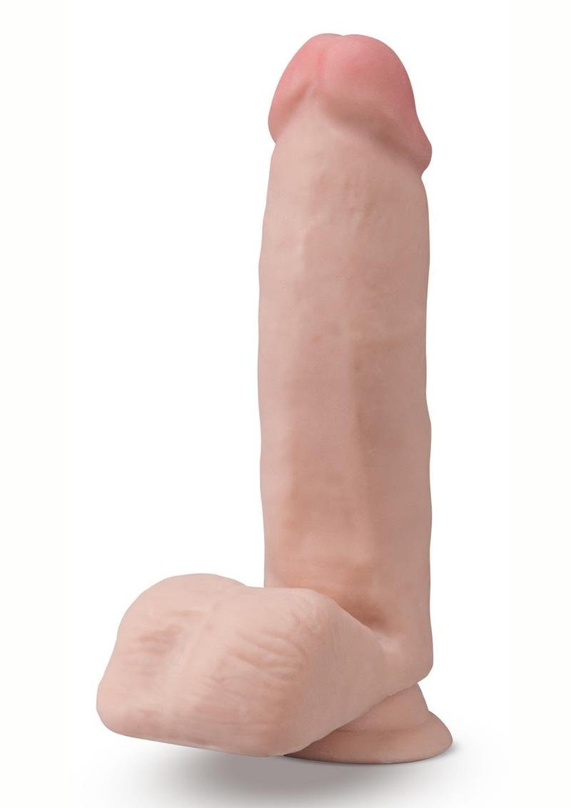 Dr. Skin Plus Gold Posable Dildo w/Balls - Vanilla - Imagen 2