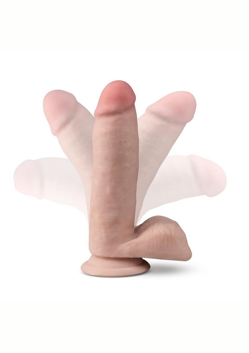 Dr. Skin Plus Gold Posable Dildo w/Balls - Vanilla - Imagen 3