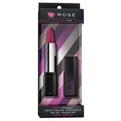 Rose Lipstick Vibrator - Black
