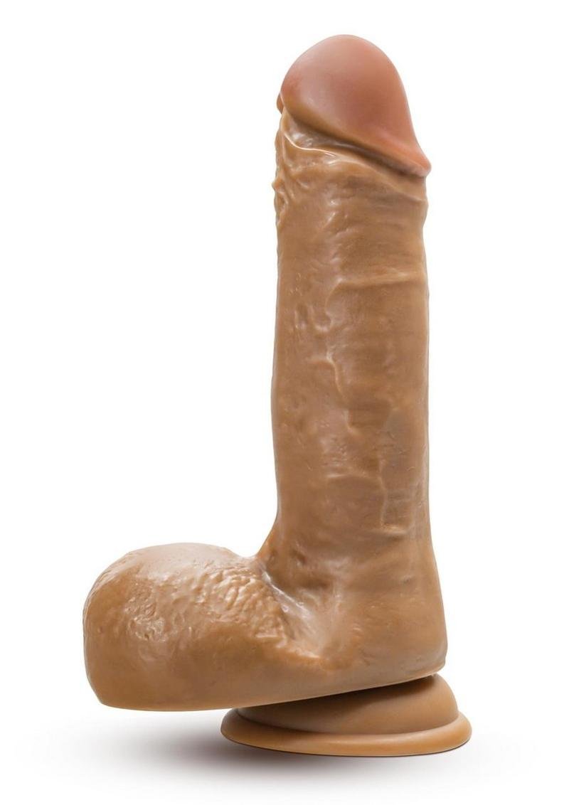 Dr. Skin Silver Collection Dr. Paul Dildo with Balls and Suction Cup 7.25in - Caramel - Imagen 3