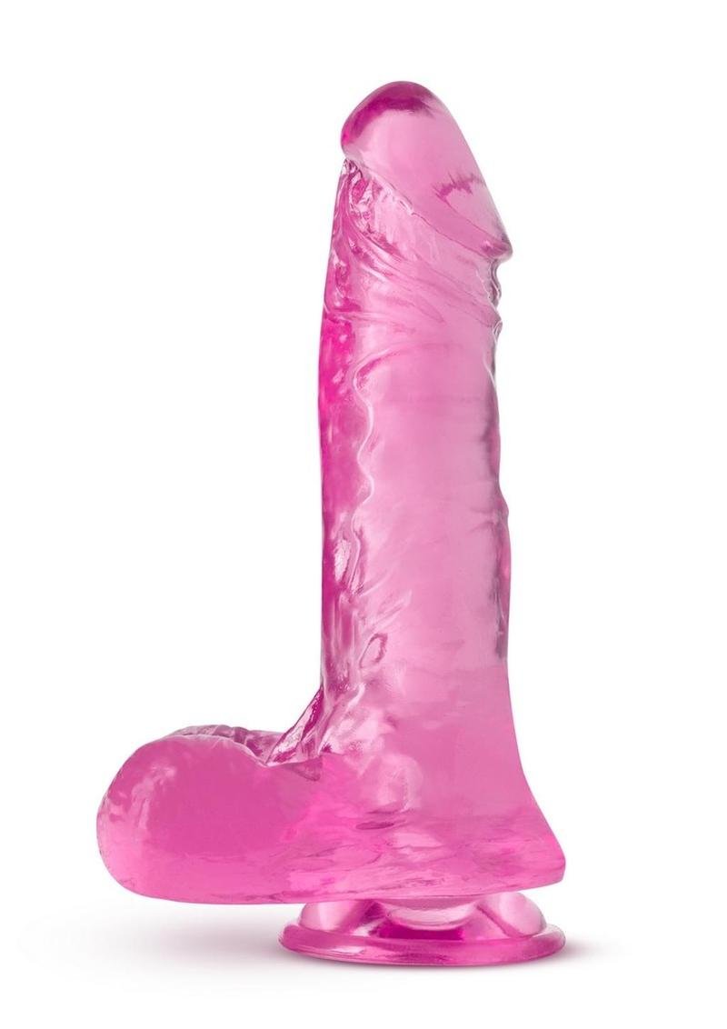 B Yours Plus Ram n' Jam Realistic Dildo with Balls 8in - Pink - Imagen 3