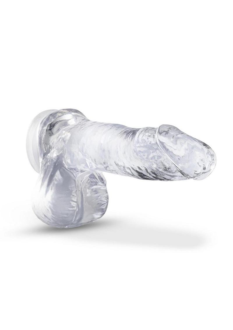 B Yours Plus Ram n' Jam Realistic Dildo w/Balls 8in - Clear - Imagen 4
