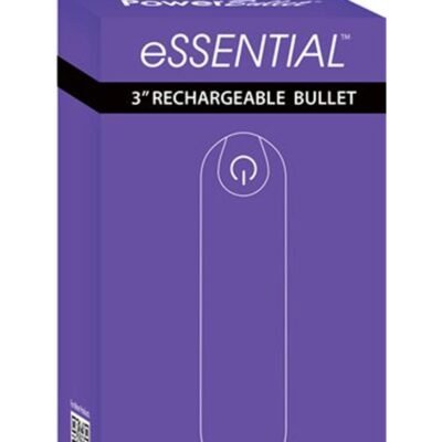 PowerBullet Essential Rechargeable Vibrating Bullet - Purple