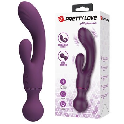 Pretty Love All Rounder Estimulador Dual Recargable 7.9″ Morado