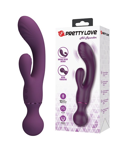 Pretty Love All Rounder Estimulador Dual Recargable 7.9″ Morado