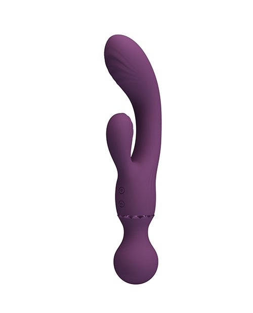 Pretty Love All Rounder Estimulador Dual Recargable 7.9″ Morado - Imagen 2