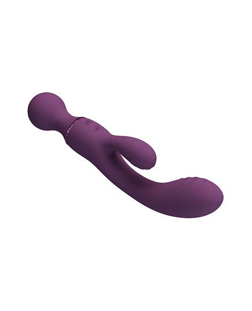 Pretty Love All Rounder Estimulador Dual Recargable 7.9″ Morado - Imagen 4