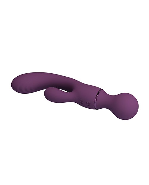 Pretty Love All Rounder Estimulador Dual Recargable 7.9″ Morado - Imagen 5