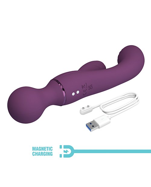 Pretty Love All Rounder Estimulador Dual Recargable 7.9″ Morado - Imagen 7