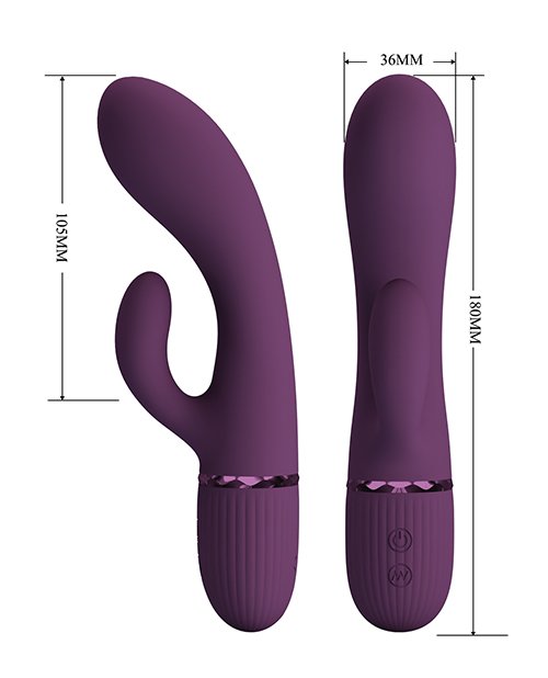 Pretty Love Margie - Vibrador Rabbit de Doble Estimulación - Morado - Imagen 6