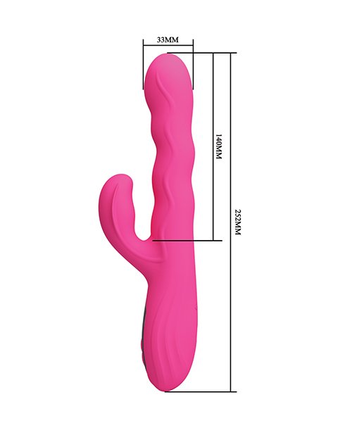 Pretty Love Winters Vibrador Rabbit Multifunción con Pantalla LED 9,9″ Rosa - Imagen 6