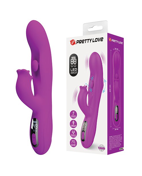 Pretty Love Yalanda Vibrador Rabbit Oscilante 9.4″ Morado