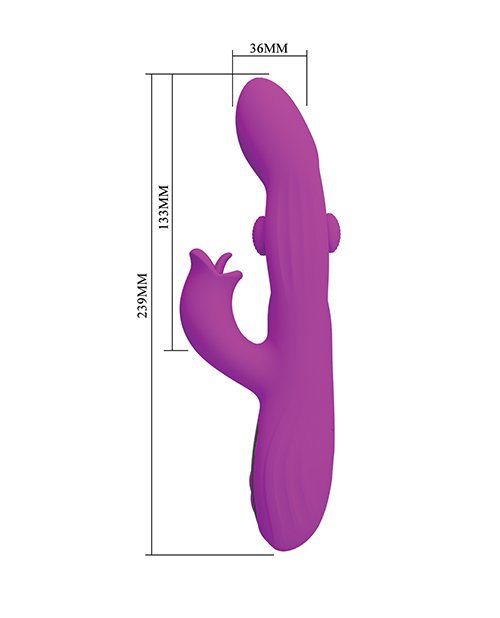 Pretty Love Yalanda Vibrador Rabbit Oscilante 9.4″ Morado - Imagen 6