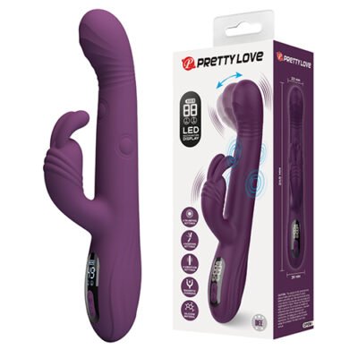 Pretty Love Dee Vibrador Rabbit Multifunción con Pantalla LED 9,4″ Morado
