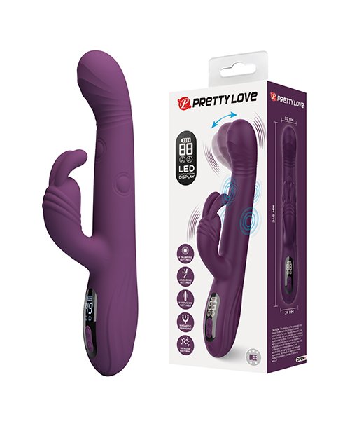 Pretty Love Dee Vibrador Rabbit Multifunción con Pantalla LED 9,4″ Morado