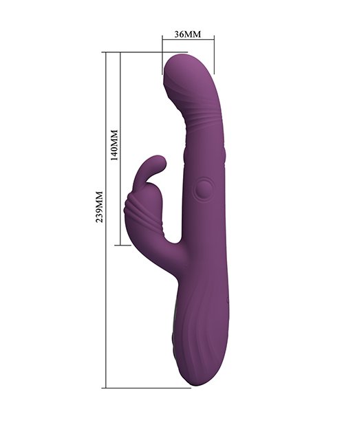 Pretty Love Dee Vibrador Rabbit Multifunción con Pantalla LED 9,4″ Morado - Imagen 7