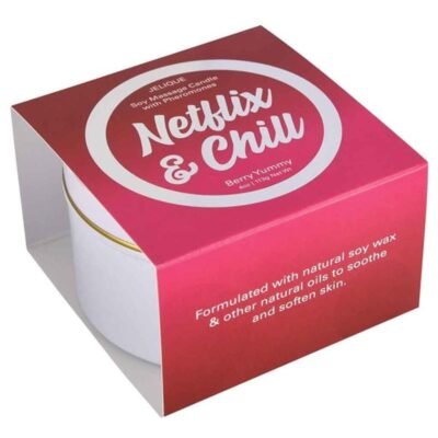 Jelique Pheromone Massage Candle 4oz - Netflix & Chill Berry