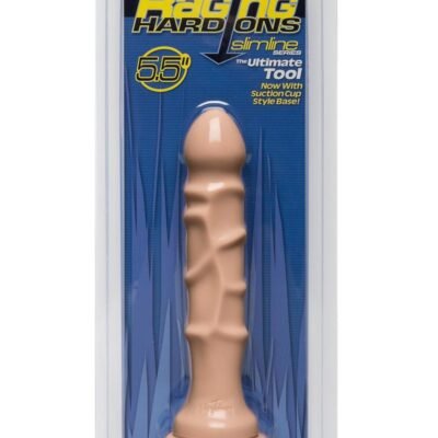 Raging Hard-Ons - Slimline Series - The Ultimate Tool Dildo with Suction Cup 5.5in - Vanilla