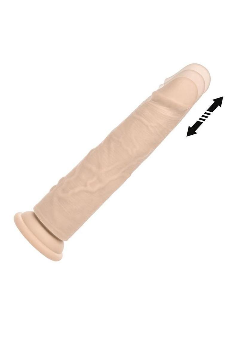 Rechargeable Vibrating & Thrusting Silicone Studs - Vanilla - Imagen 2