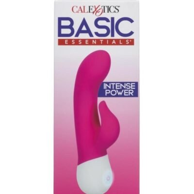 Basic Essentials Rechargeable Dual Pleaser - Vibrador Conejo de Doble Estimulación - Rosa
