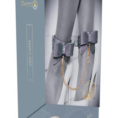 OUCH! Paris Collection Leg Cuffs – Tobilleras de Restricción Negras