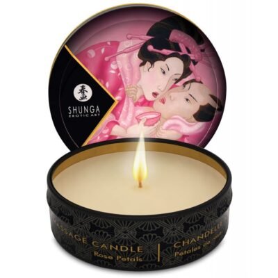 Shunga Aphrodisia Mini Candlelight Massage - 1 oz Roses