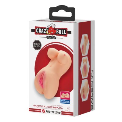Crazy Bull Hannah - Masturbador Realístico de Doble Entrada 6.5" - Beige