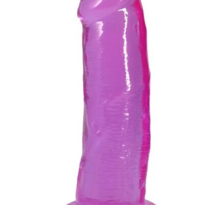 Doc Johnson Crystal Jellies - Dildo Realístico 7" - Morado