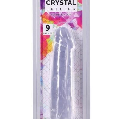 Doc Johnson Crystal Jellies - Dildo Realístico 9" - Transparente