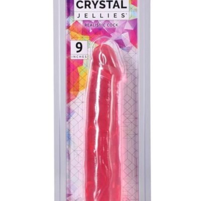 Doc Johnson Crystal Jellies - Dildo Realístico 9" - Rosado