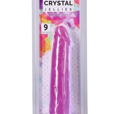 Doc Johnson Crystal Jellies - Dildo Realístico 9" - Morado