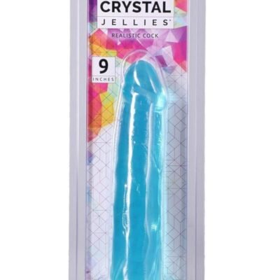 Doc Johnson Crystal Jellies - Dildo Realístico 9" - Verde azulado